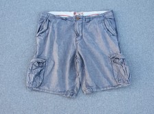 Mantaray Cargo Shorts Mens W40 Heather Blue Utility Pocket Outdoor