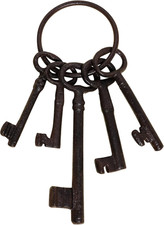 Large Skeleton Key Vintage