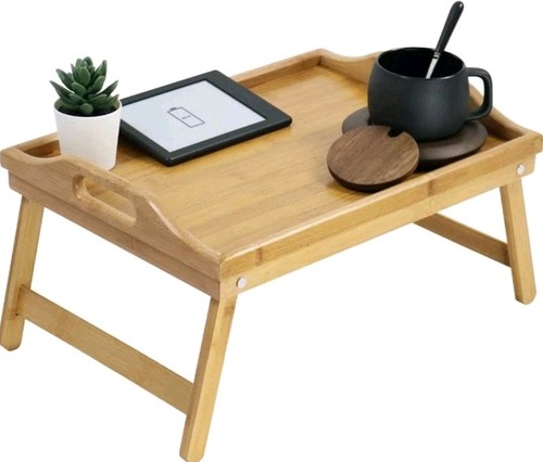 Bamboo wooden bed - tray, with