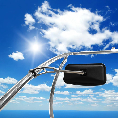 Wakeboard tower mirror - tower, chrome