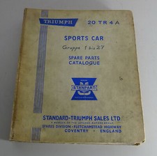 Spare Parts Catalog Triumph TR
