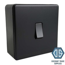 Matt Black Screwless Switches