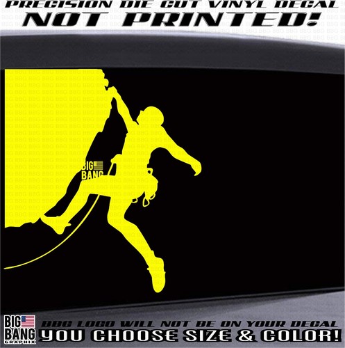 Rock climber climbing vinyl - climber,