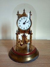 Kieninger & Obergfel 400 day clock anniversary torsion clock under plastic dome
