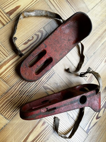Rare pair antique iron body - rare,