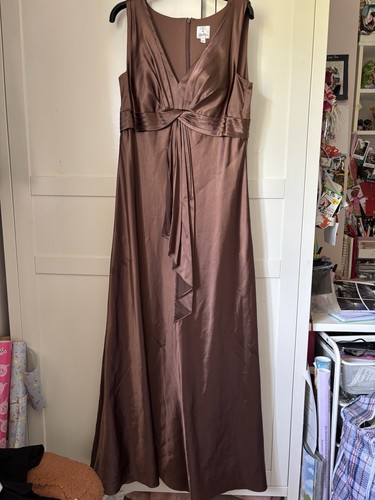 Oleg cassini brown satin - oleg,