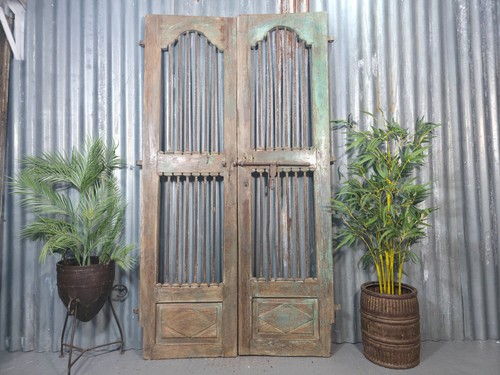 Pair vintage rustic indian - rustic,