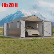 10x20ft Enclosed Metal Carport