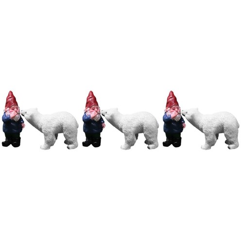 Three resin gnome - resin,