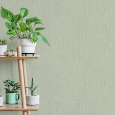 Sage Fabric Effect Wallpaper