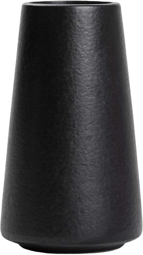 Black vase 15cm - black,