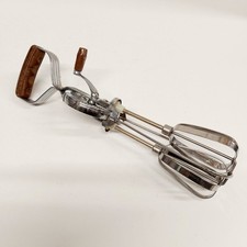 Vintage Prestige Rotary Hand Whisk Egg Beater Stainless Steel Plastic Handle