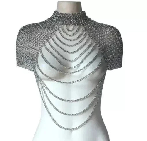 Chainmail collar shoulder - chainmail,