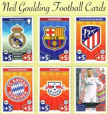 Topps Match Attax 2017-18 ☆ CHAMPIONS LEAGUE ☆ Football Cards #1 to #90