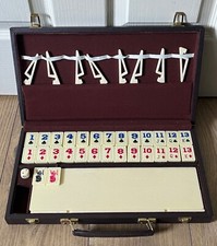 Rummy / Rummikub Tile Game - Inc Racks & Storage Case - Complete - VGC
