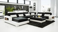 Modern Large LEATHER SOFA