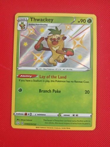 Pokémon tcg thwackey shining - pokémon,