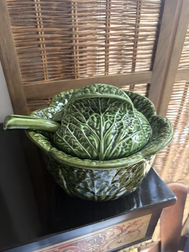 Vintage green cabbage ware - vintage,
