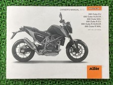 Used KTM 690 Duke and 690 Duke R Owner's Manual, Genuine KTM Motorcycle Serv...
