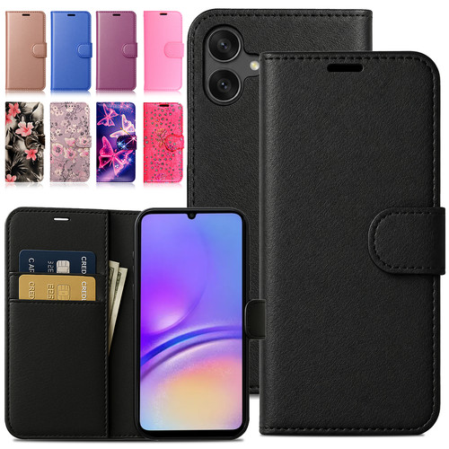Leather flip phone case - leather, for