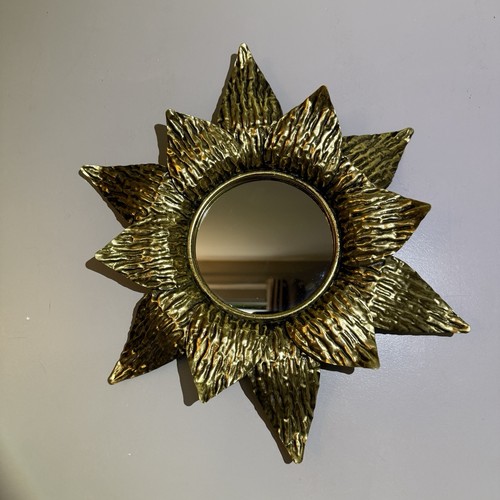 Vintage style gold flower - flower, wall