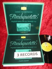 1966 GERMAN NM 3 LP DGG 138 534/38 TULIP STEREO Ludwig van Beethoven, Amadeus-Qu