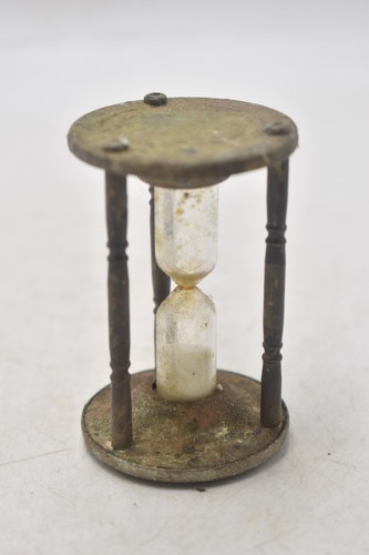 Antique brass hourglass - antique,