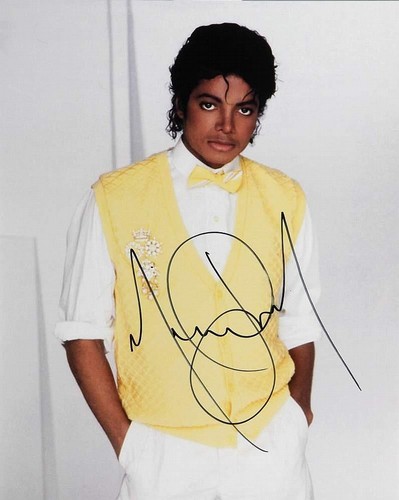 Michael jackson signed - michael,