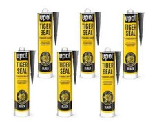 6x Upol Tiger Seal Black 310ml Polyurethane Adhesive Sealant TIG/NB New U-POL