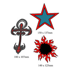 Edge WWE Fancy Dress Tattoo Set . Freepost UK