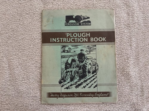 Ferguson plough instruction - ferguson,