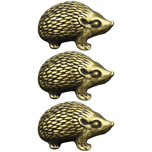 Golden brass hedgehog - golden,