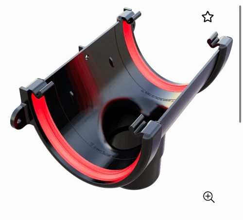 Black deepflow half round - black,