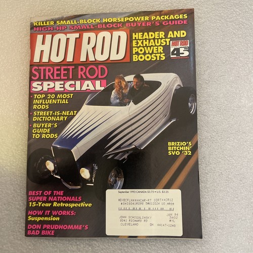 Hot rod magazine september - hot,