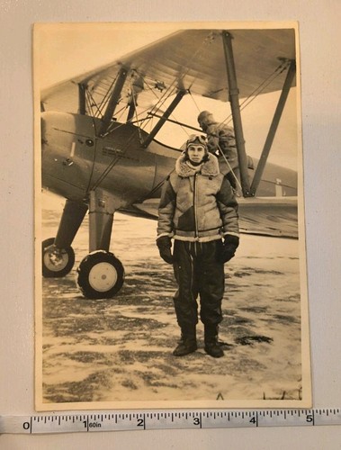 Vintage biplane airplane pilot - vintage,