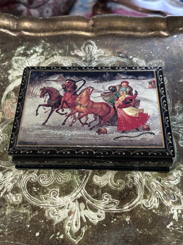 Vintage russian style - vintage, lacquer