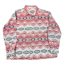 Vintage Navajo Shirt Button Down Long Sleeve Aztec Multicoloured Mens 2XL