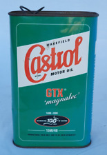 Vintage Castrol GTX Magnatec 1899-1999 100 Years Anniversary Motor Oil Tin Can