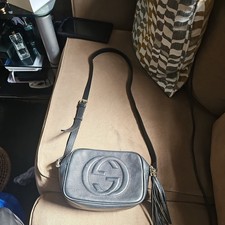 genuine gucci soho bag black crossbody in ex con.see pics/dscrptn pls
