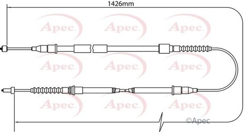 Apec rear left brake - brake, for