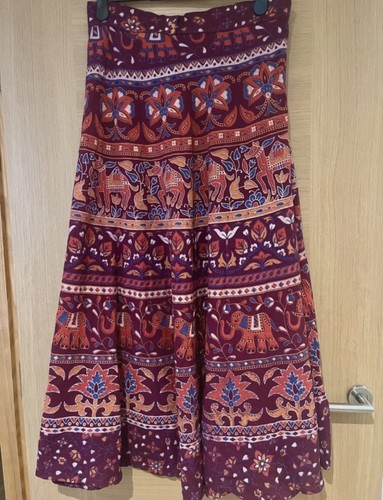 Long cotton skirt - maxi, boho