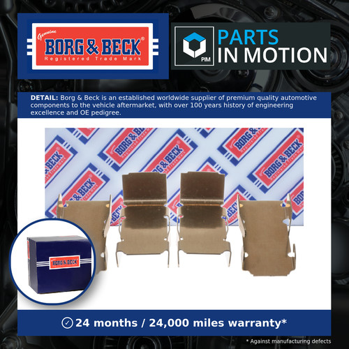 Brake pad fitting - brake, kit