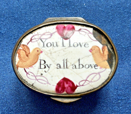 Antique c19th bilston enamel - antique,
