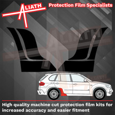 Fits BMW X5 M-Sport E70 07-13 Rear Arch BLACK Stone Guard Paint Protection Film