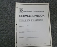 1971-1972 MG MGC GT Generator Charging Circuit Check Shop Service Manual