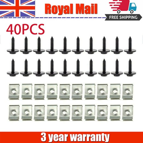 40x undertray clips screws - undertray,