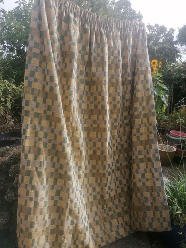 Huge green gold check - , squares