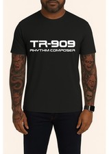 Roland TR-909 Rhythm Composer Tribute T-Shirt – Black – Electronic Music