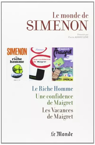 Monde simenon tome - le,