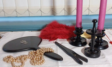 ANTIQUE 5 PIECE REAL EBONY